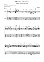 Minuettes in D minor